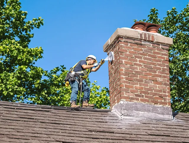 Wallingford Center Chimney Sweep performing an inspection with advanced tools in Wallingford Center, CT