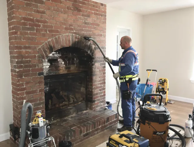 Wallingford Center Chimney Sweep expert performing detailed chimney sweep in Wallingford Center, CT