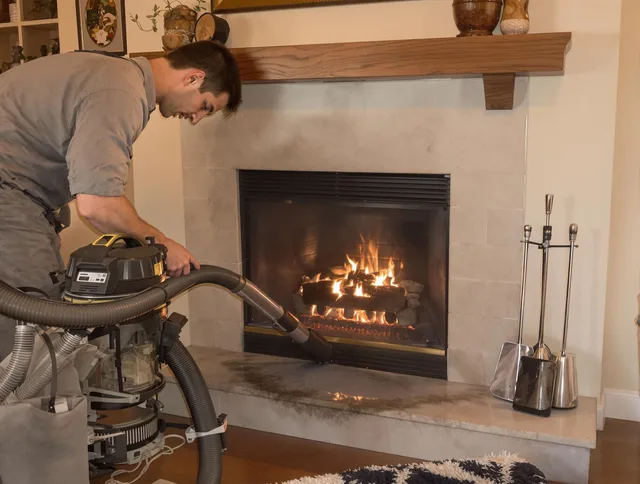Routine fireplace upkeep by Wallingford Center Chimney Sweep in Wallingford Center, CT