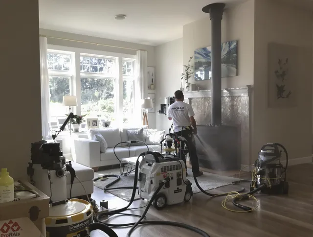 Soot removal service by Wallingford Center Chimney Sweep for a fireplace in Wallingford Center, CT